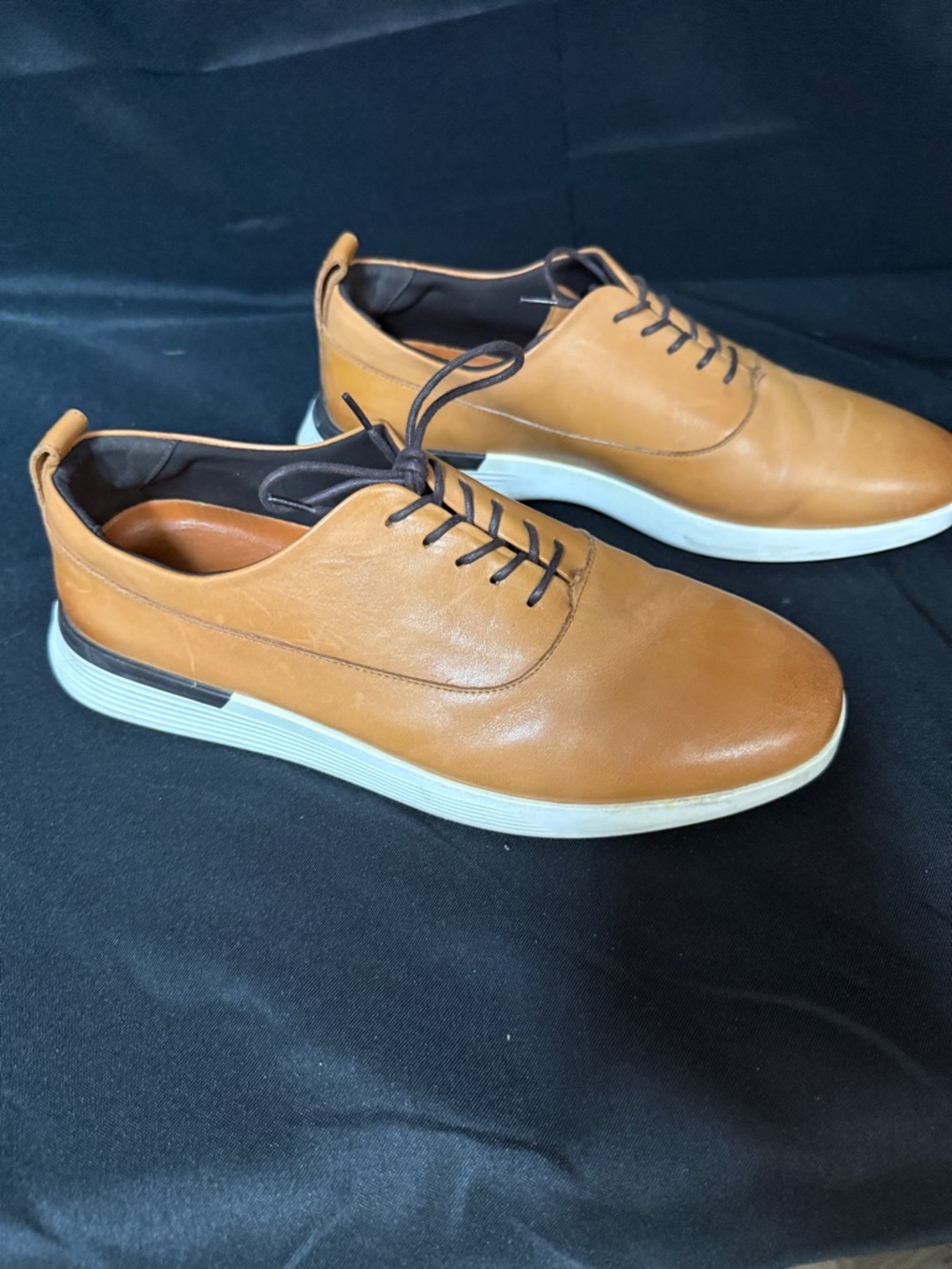 Men's Casual Derby Sneakers in Cognac Tan